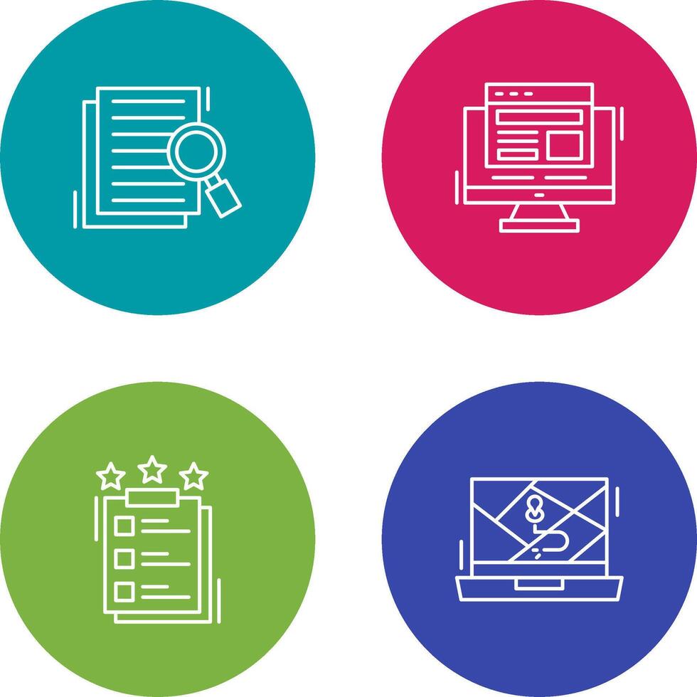 Details Looking and Adaptive Icon vector
