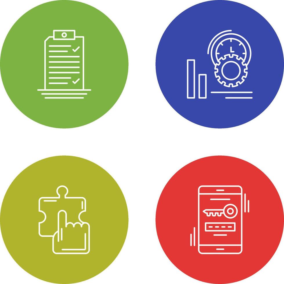 Check List and Performance Icon vector