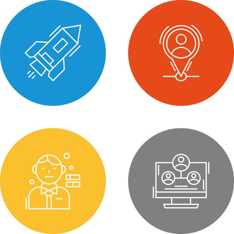 Start Up and Placeholder Icon vector