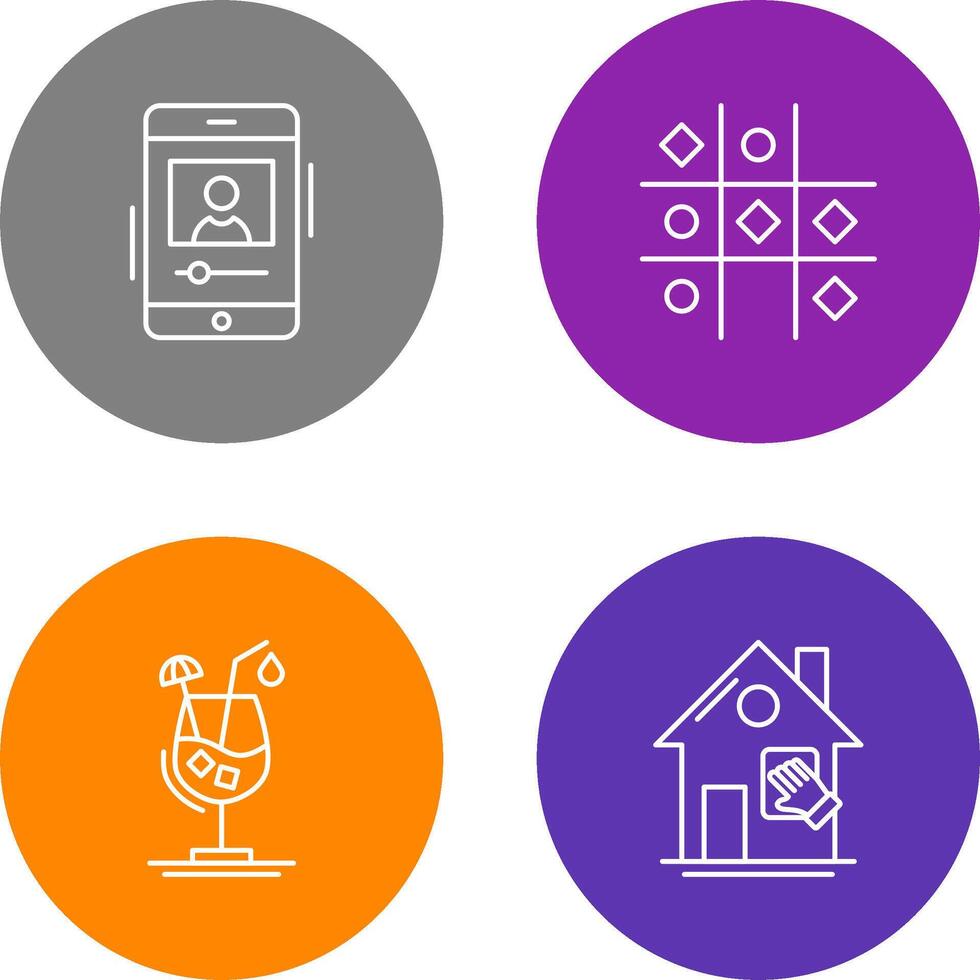 log and Tic Tac Toe Icon vector