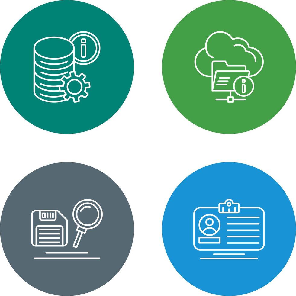 data and folder Icon vector
