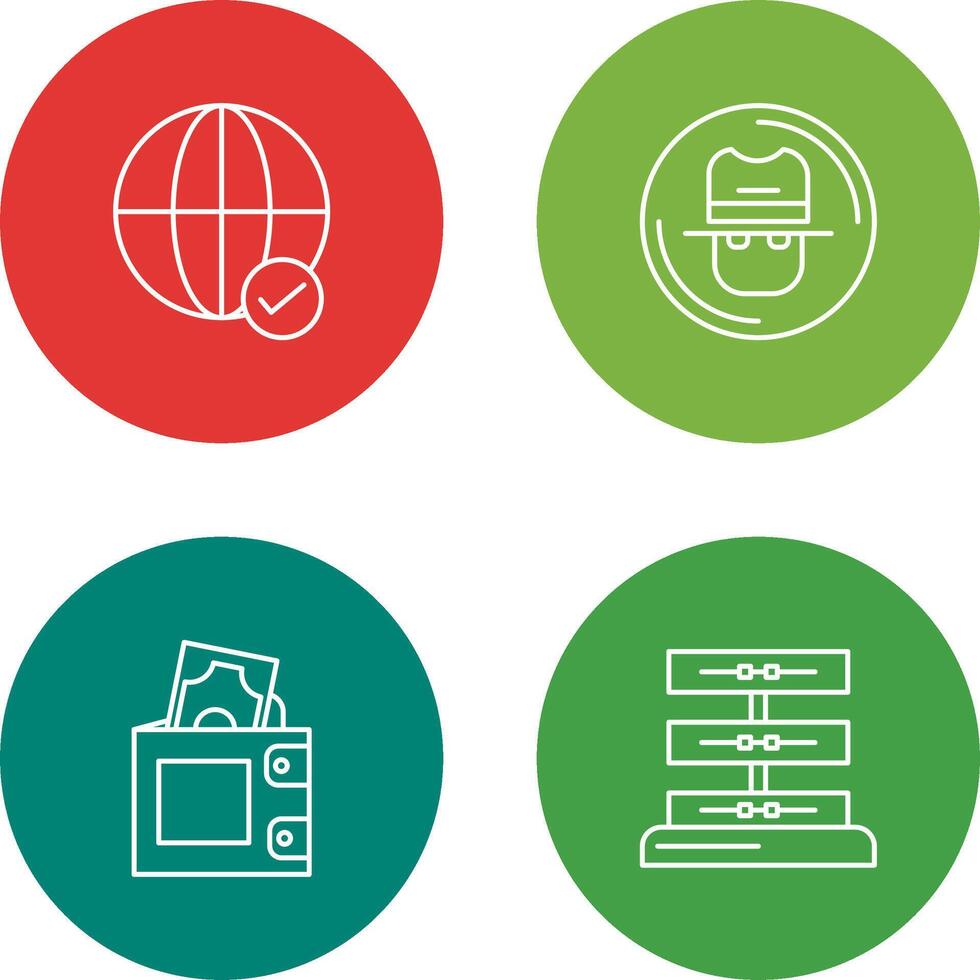 Internet and Spy Icon vector