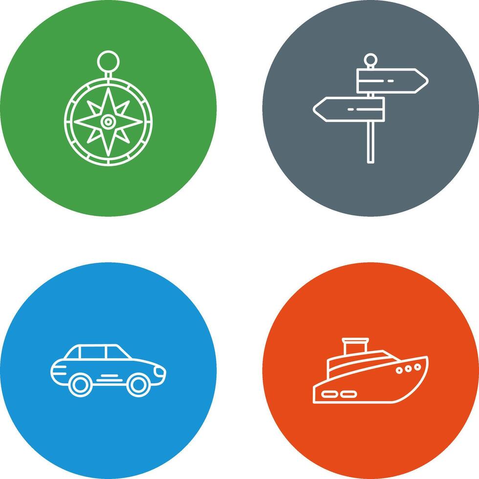 Compass and Direction Icon vector