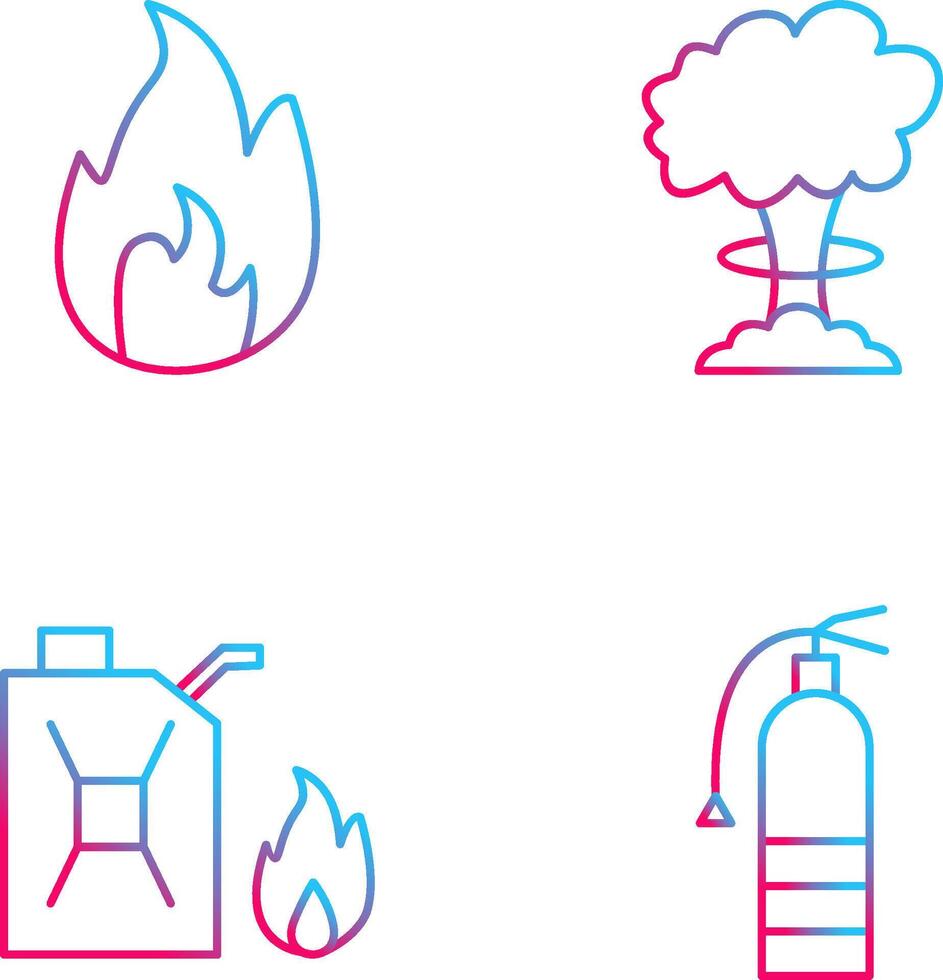 flame and bomb blast Icon vector