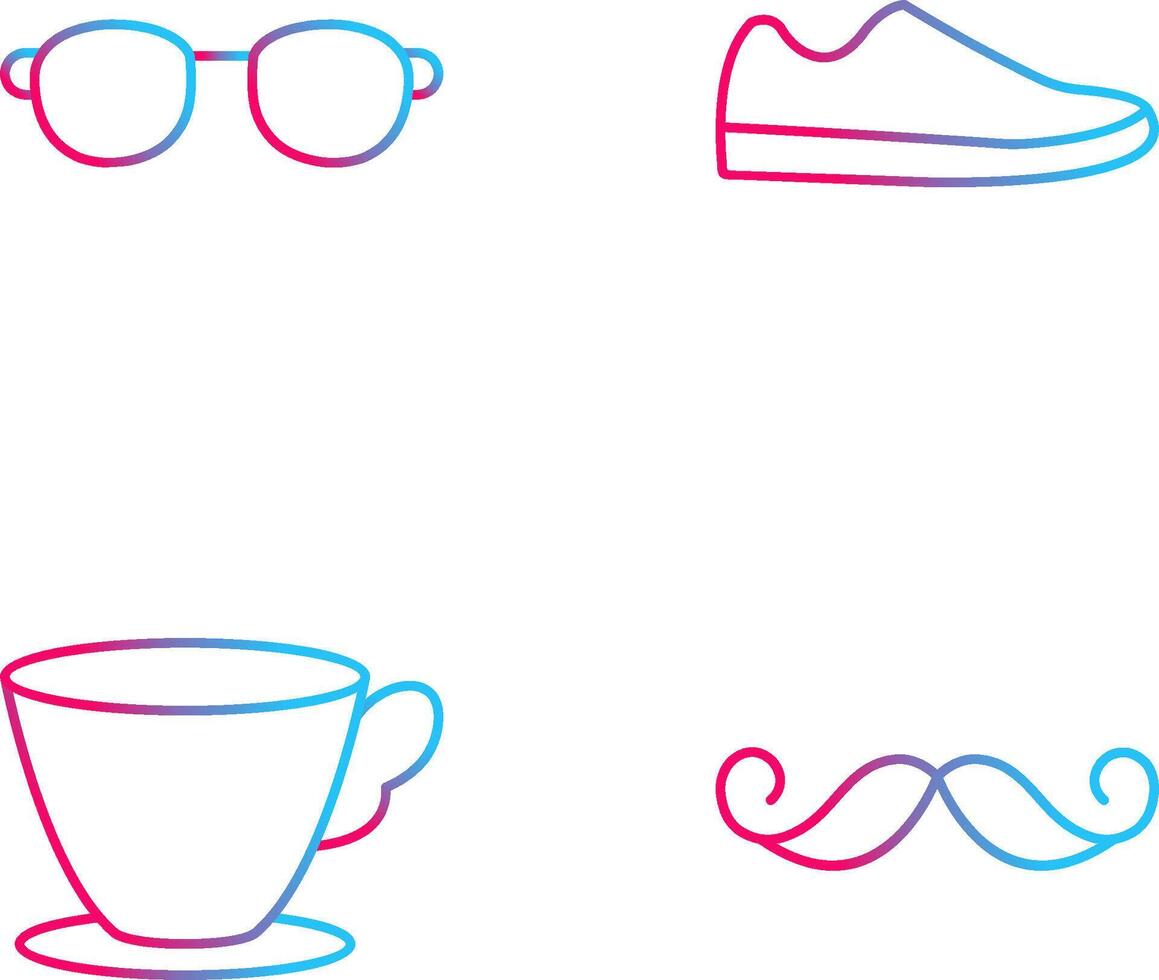 Sunglasses and Shoe Icon vector