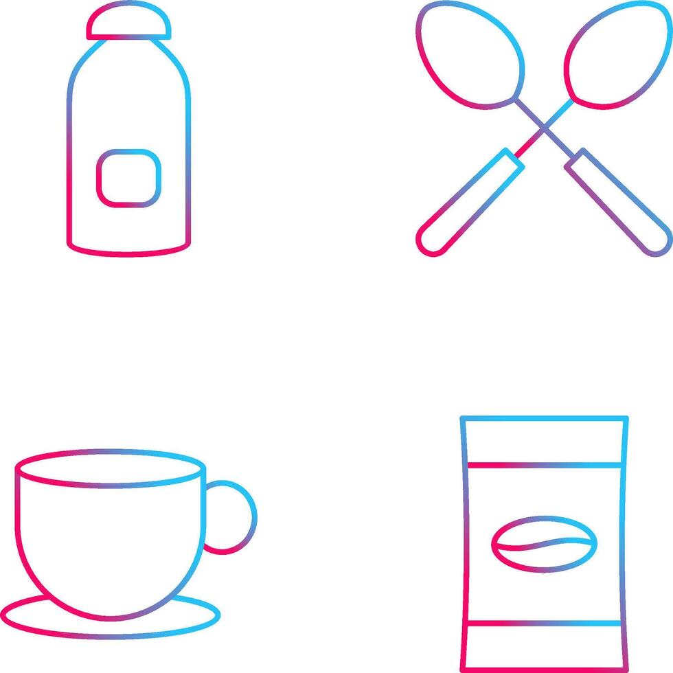 syrup and spoon Icon vector