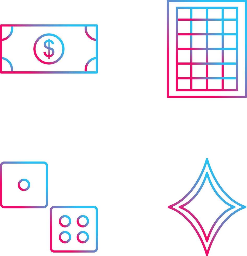 dollar bill and table of rates Icon vector