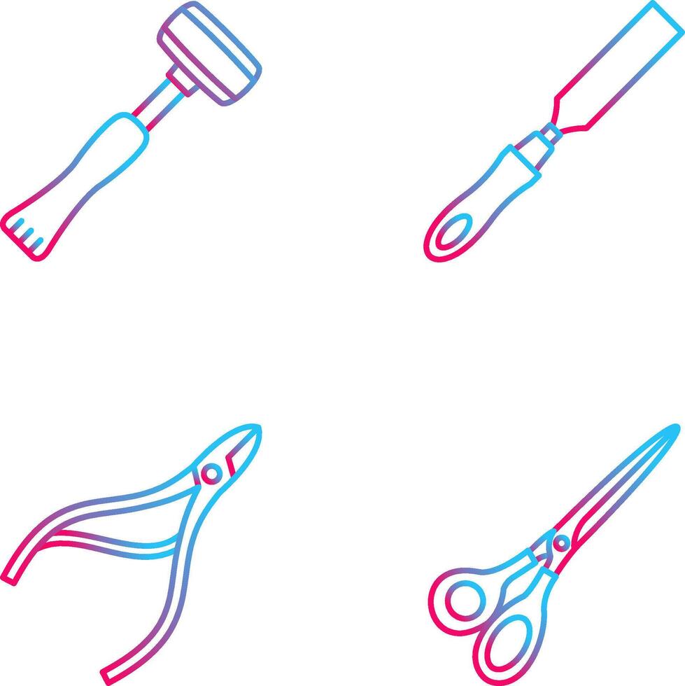 Sledgehmmer and Chisel Icon vector