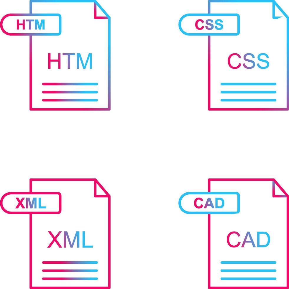 HTM and CSS Icon vector