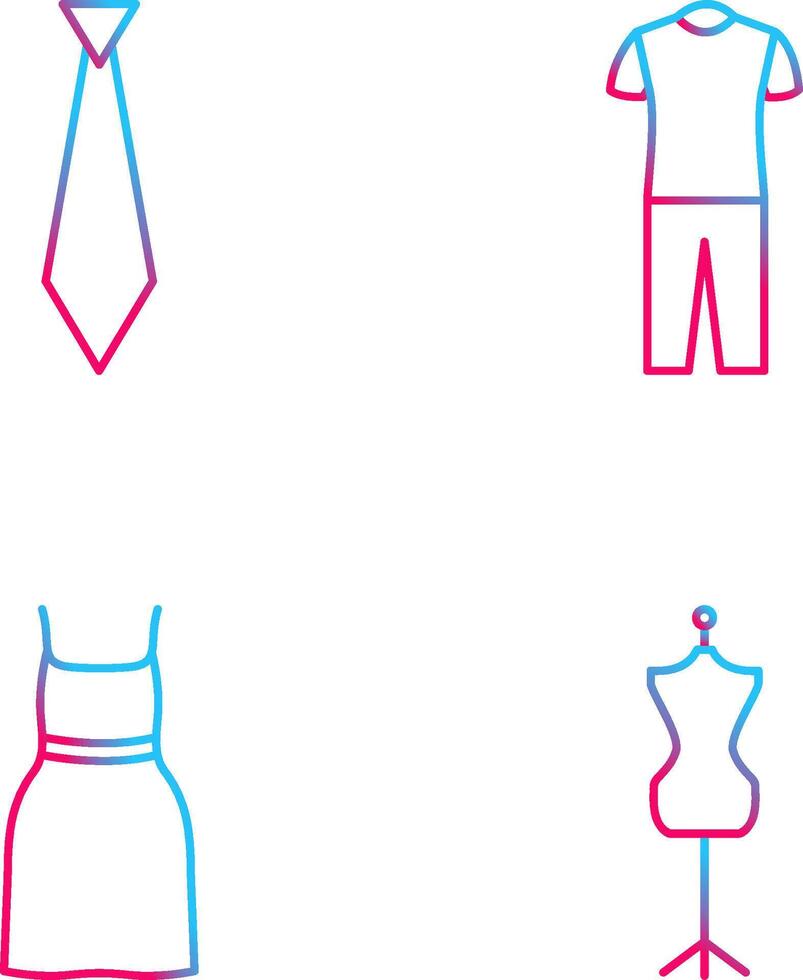 Tie and Pyjamas Icon vector
