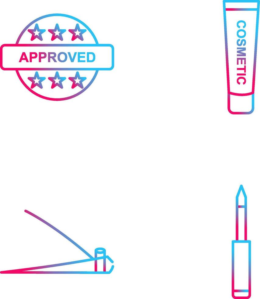 Approved and Creem Icon vector