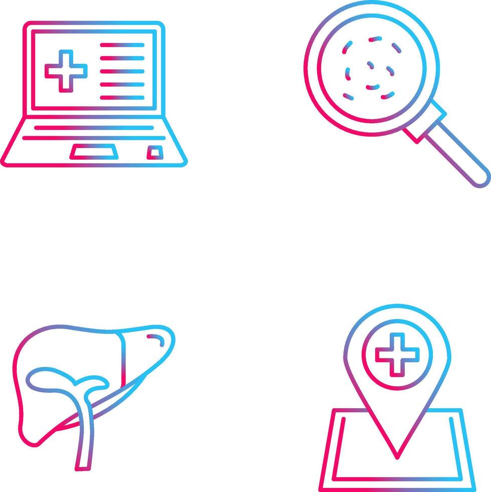 Laptop and Analytics Icon vector