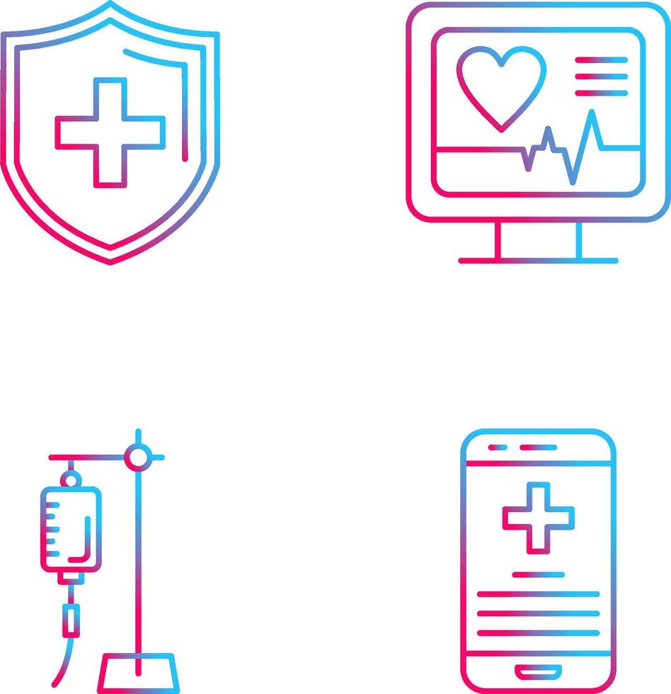 Protection and Plus Icon vector