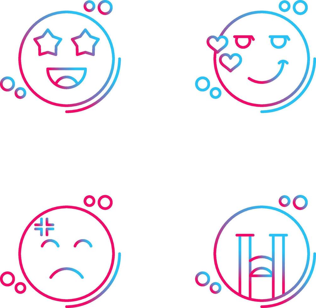 Starstruck and Flirty Icon vector