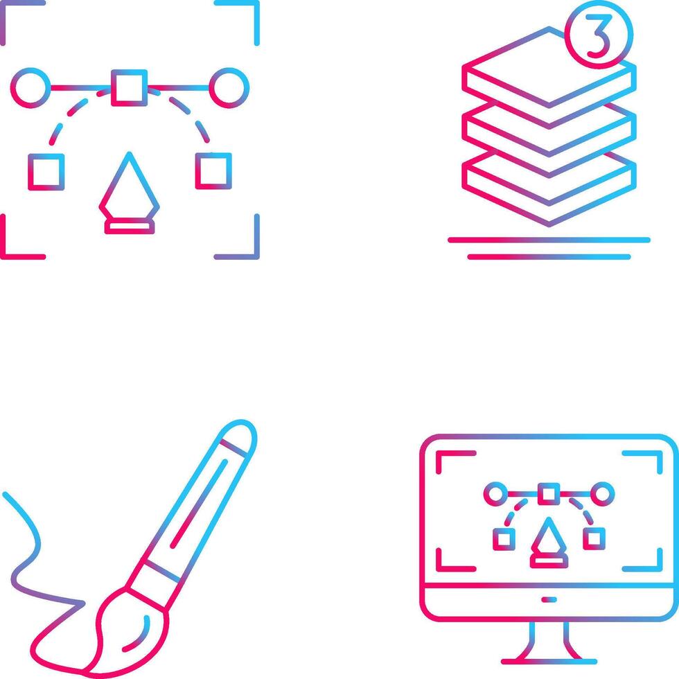 and layer Icon vector