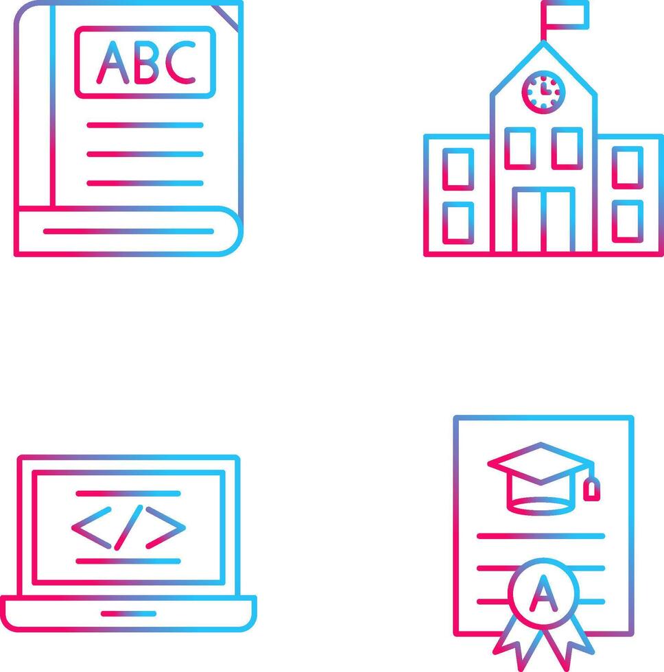 Book and School Icon vector