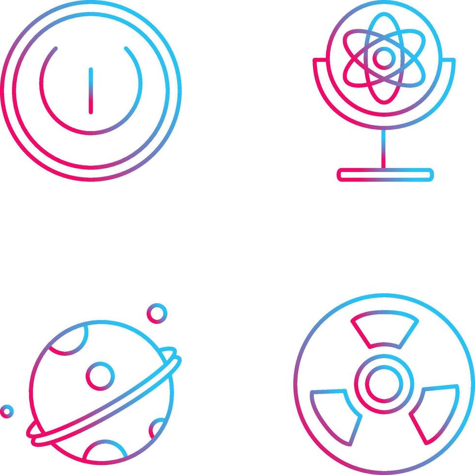 Gyroscope and Power Icon vector