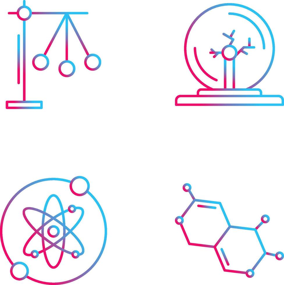 Pendulum and Plasma Ball Icon vector