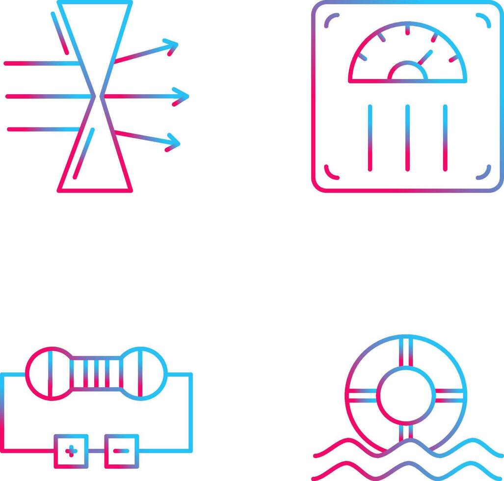 Dispersion and Weight Scale Icon vector