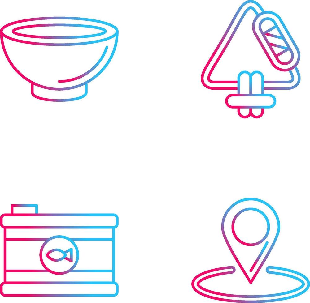 Bowling and Carabiner Icon vector