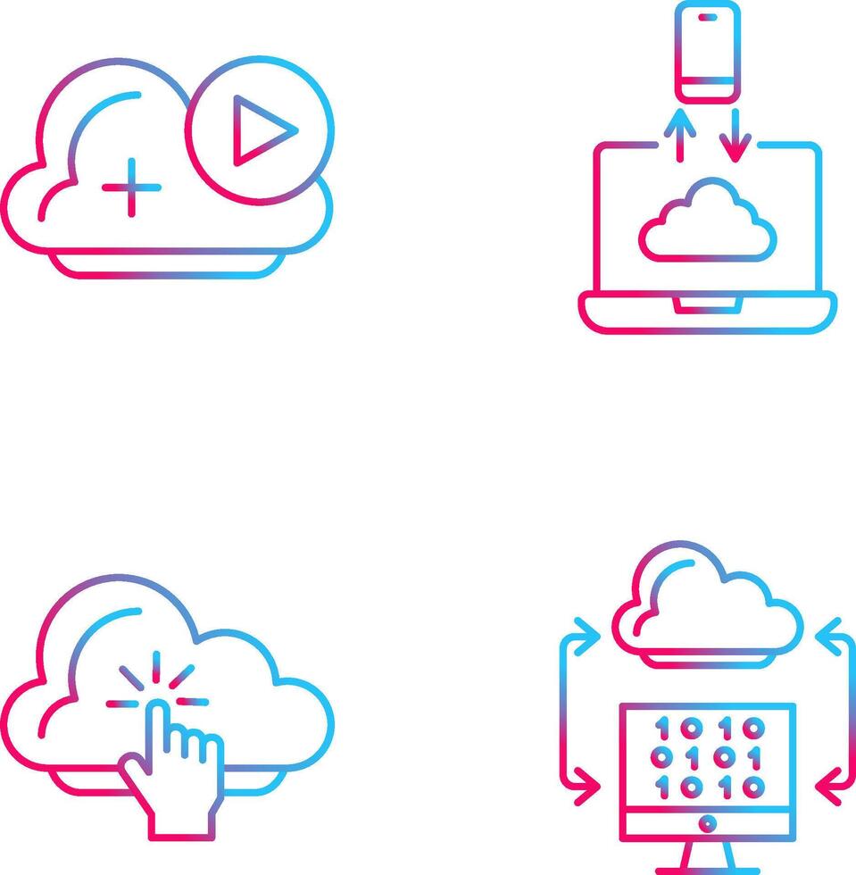 and Data Transfer Icon vector