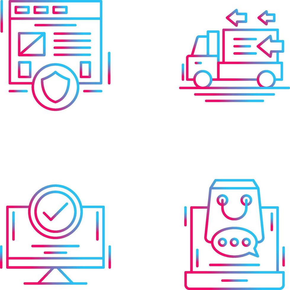 Secure and Order Return Icon vector