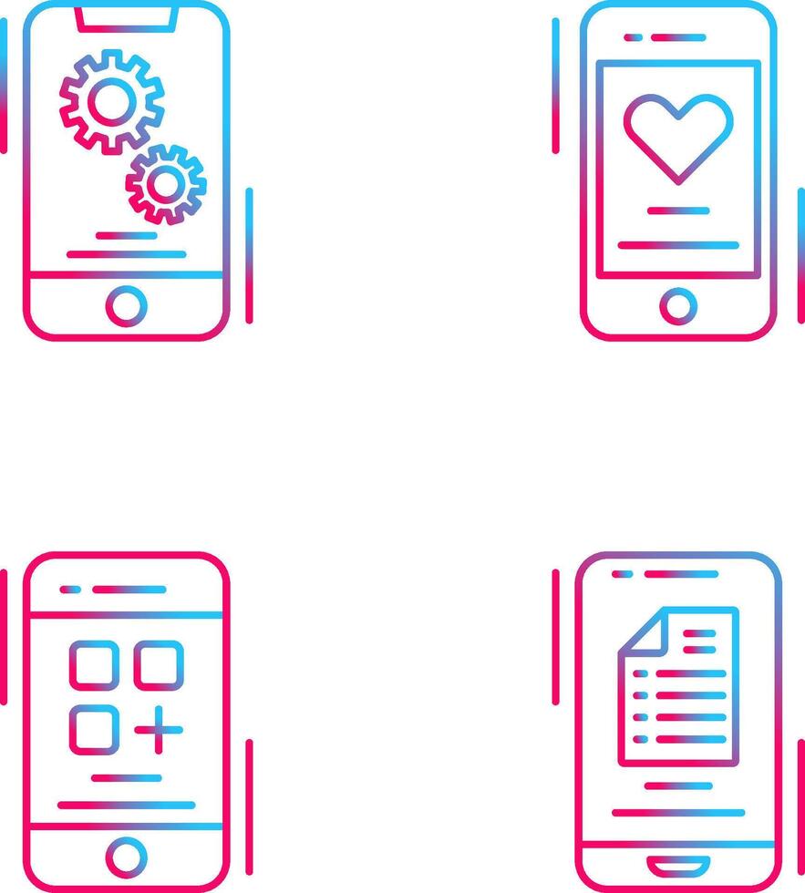 Setting and Favourite Icon vector