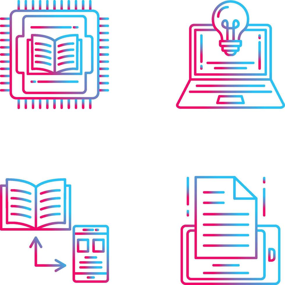 Cpu and Lamp Icon vector