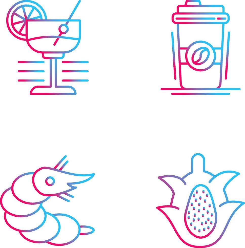 Martini and Coffee Cup Icon vector