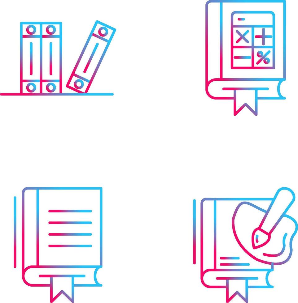 Archive and Mathematics Icon vector