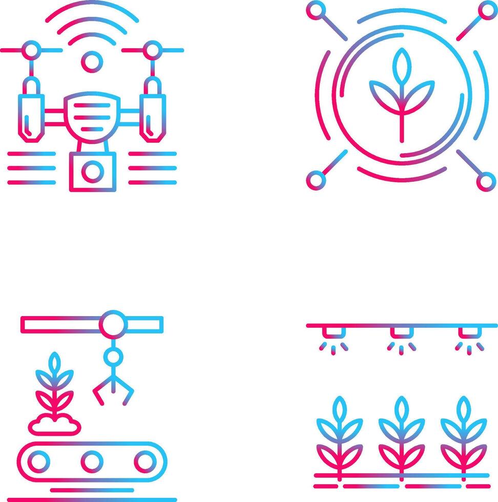 Analytics and Drone Icon vector