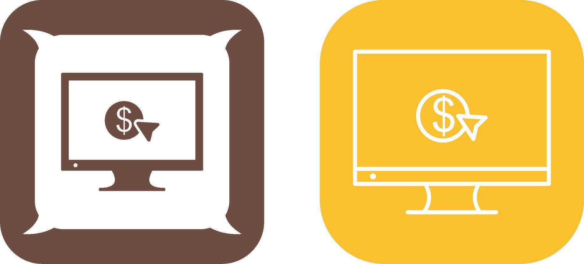 Unique Pay Per Click Icon Design vector