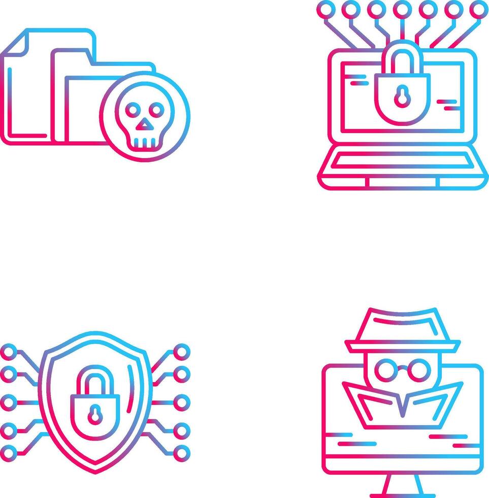 Infected File and Money Hacking Icon vector