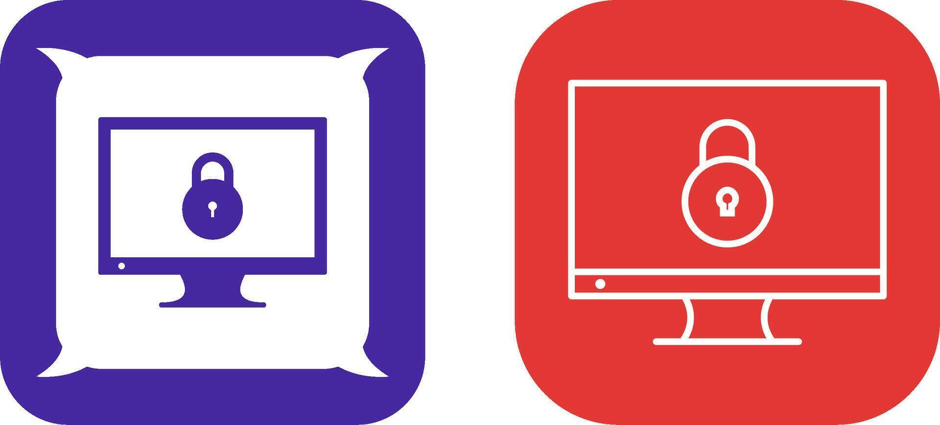 Unique Closed Access Icon Design vector