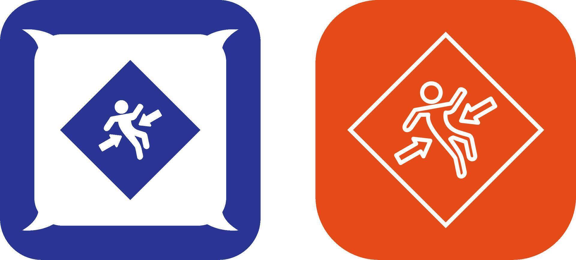 Crush Zone Icon Design vector