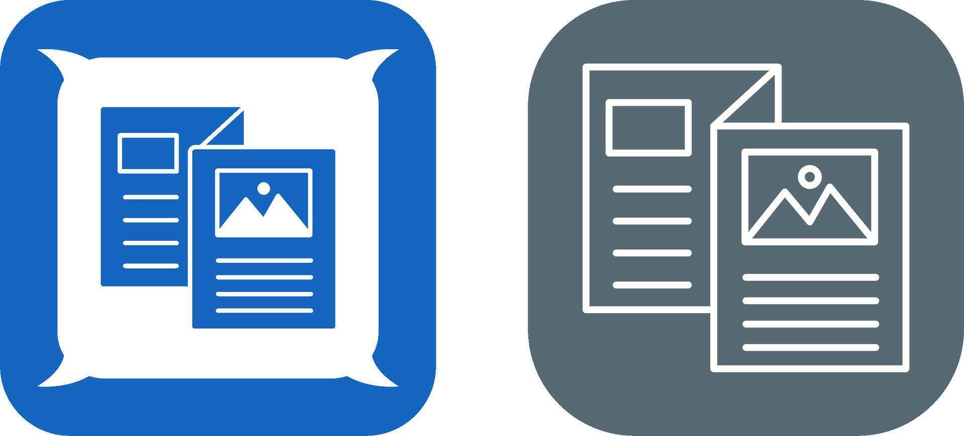 Brochure Icon Design vector