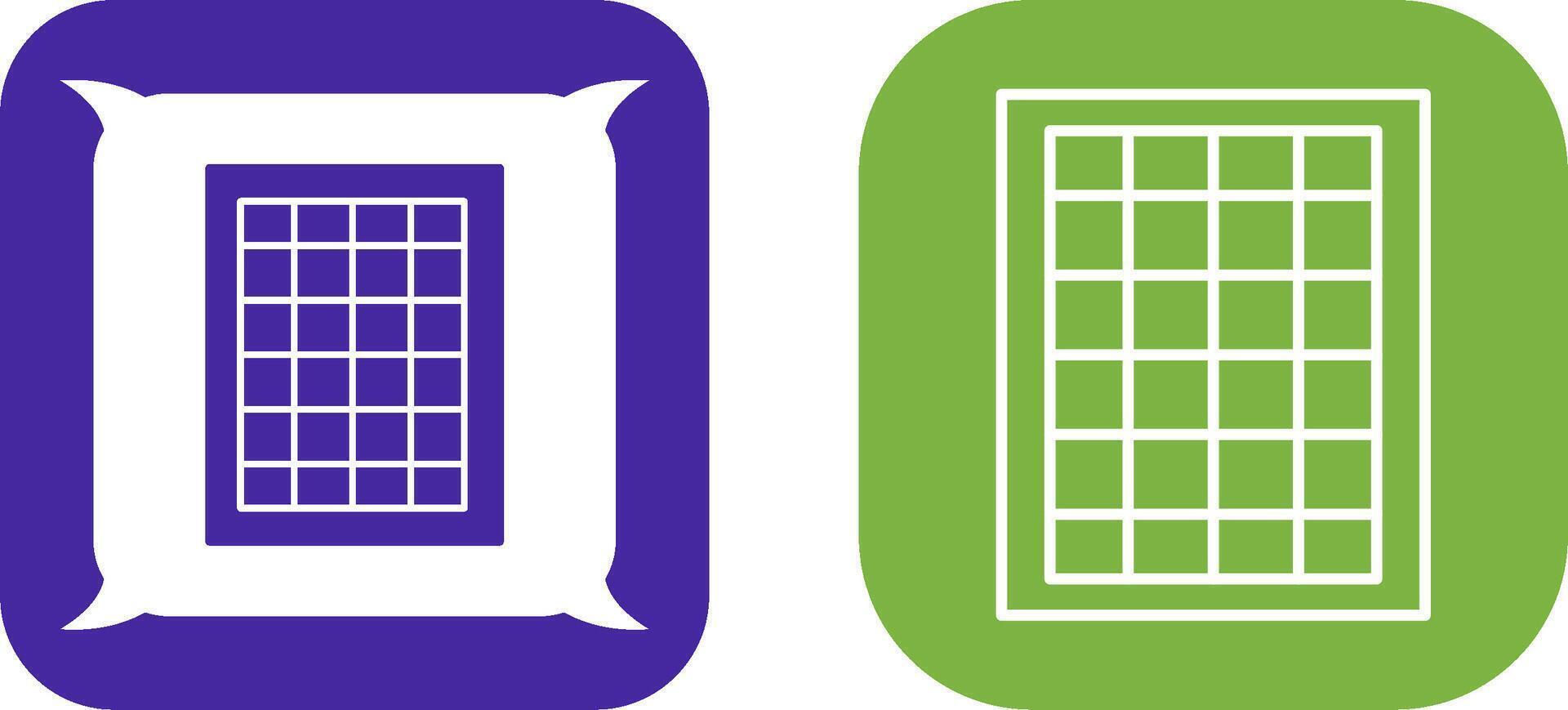 Table of Rates Icon Design vector