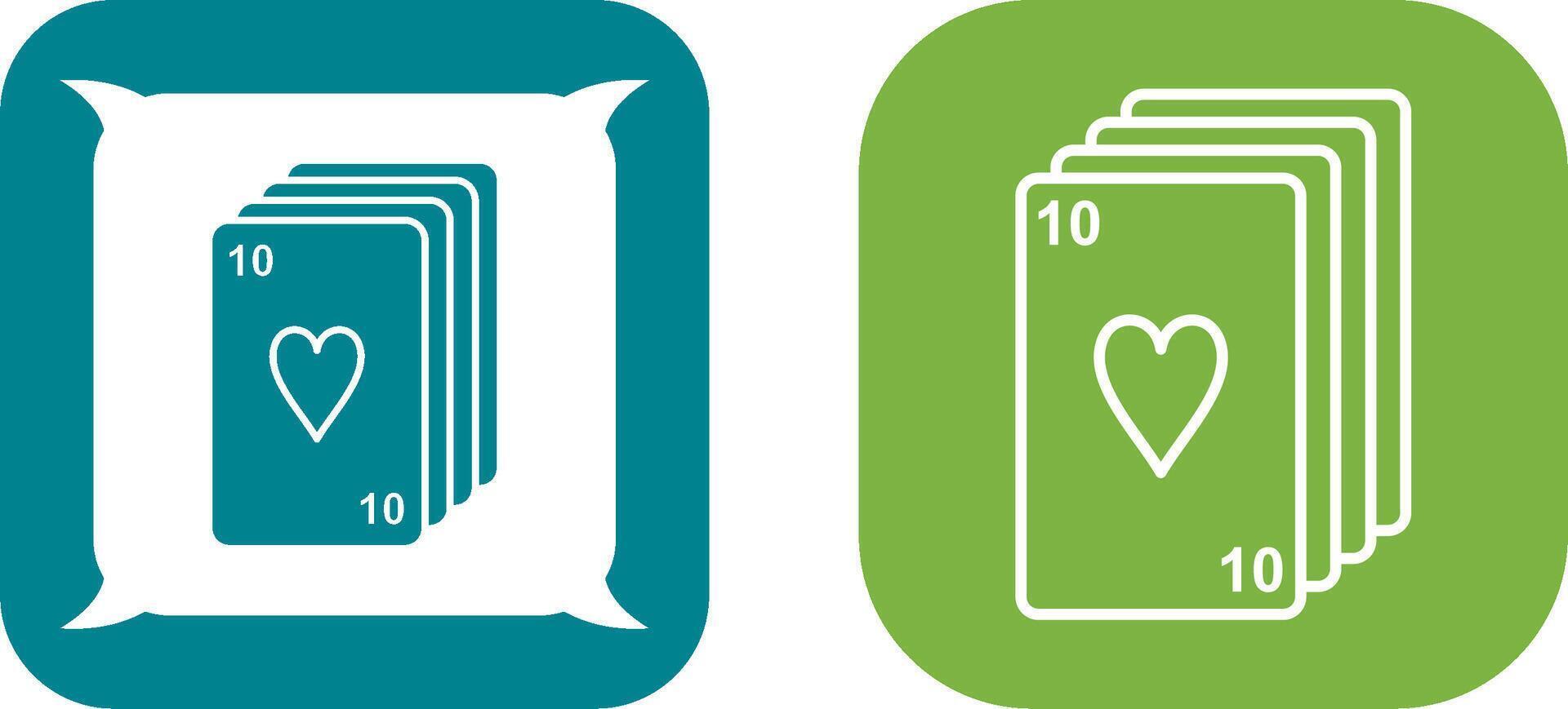 Deck of Cards Icon Design vector