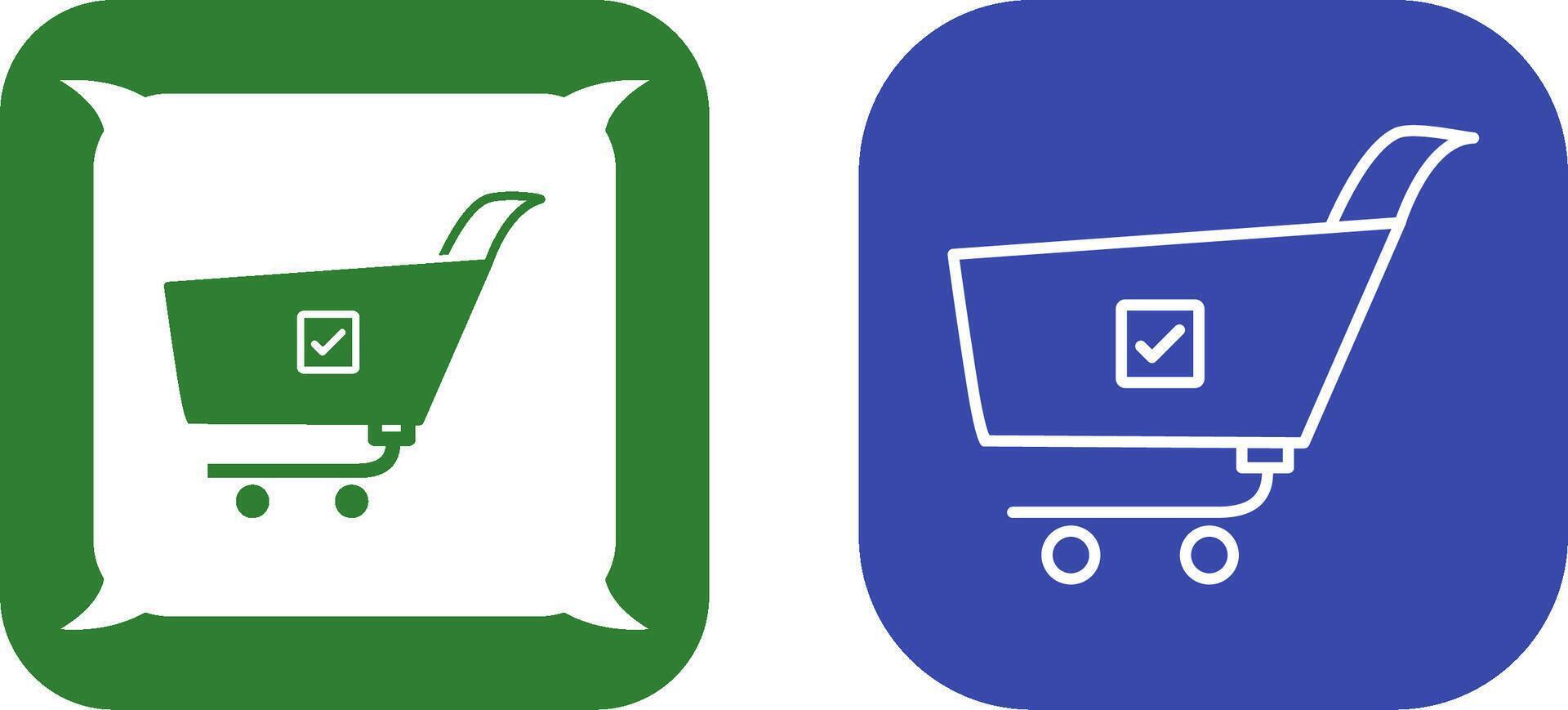 Unique Confirm Order Icon Design vector