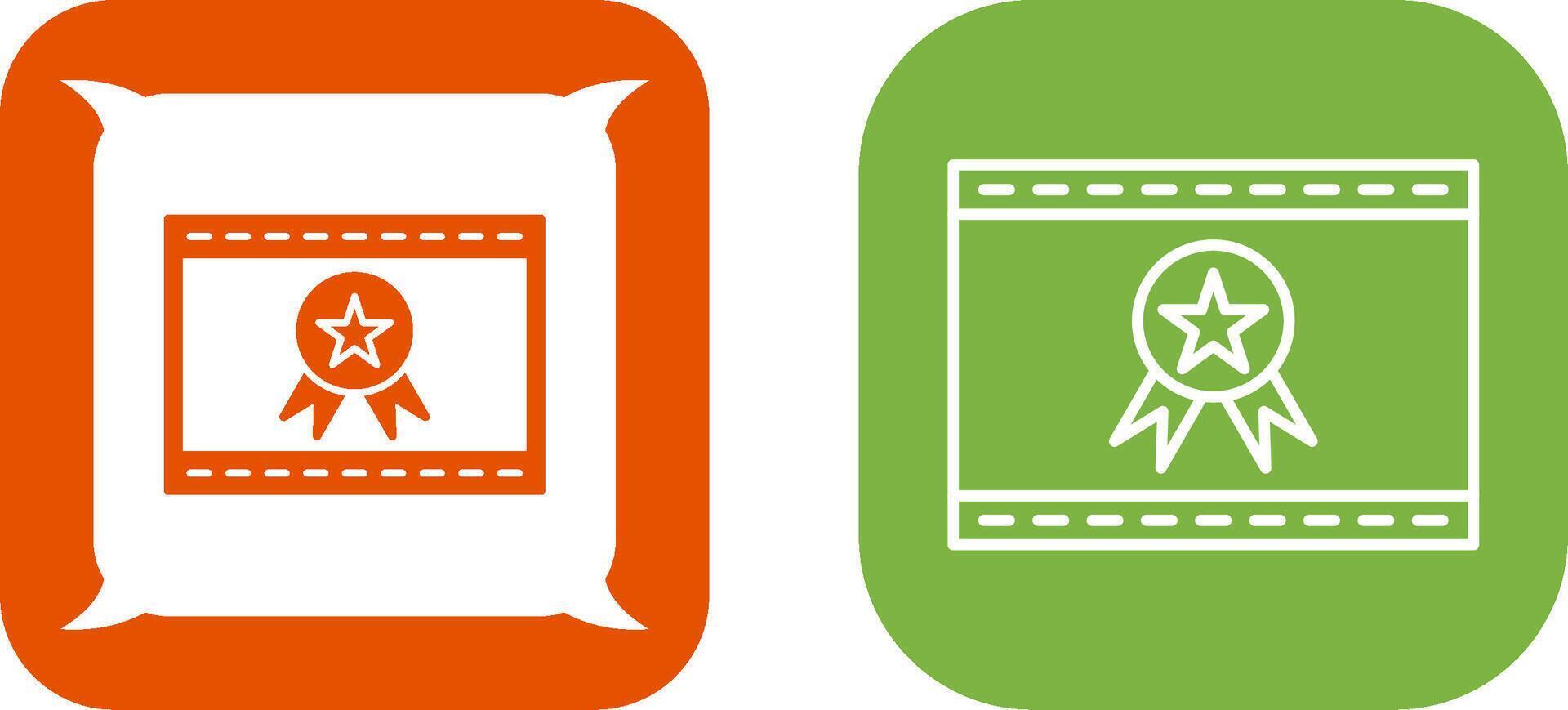 Unique Web Award Icon Design vector