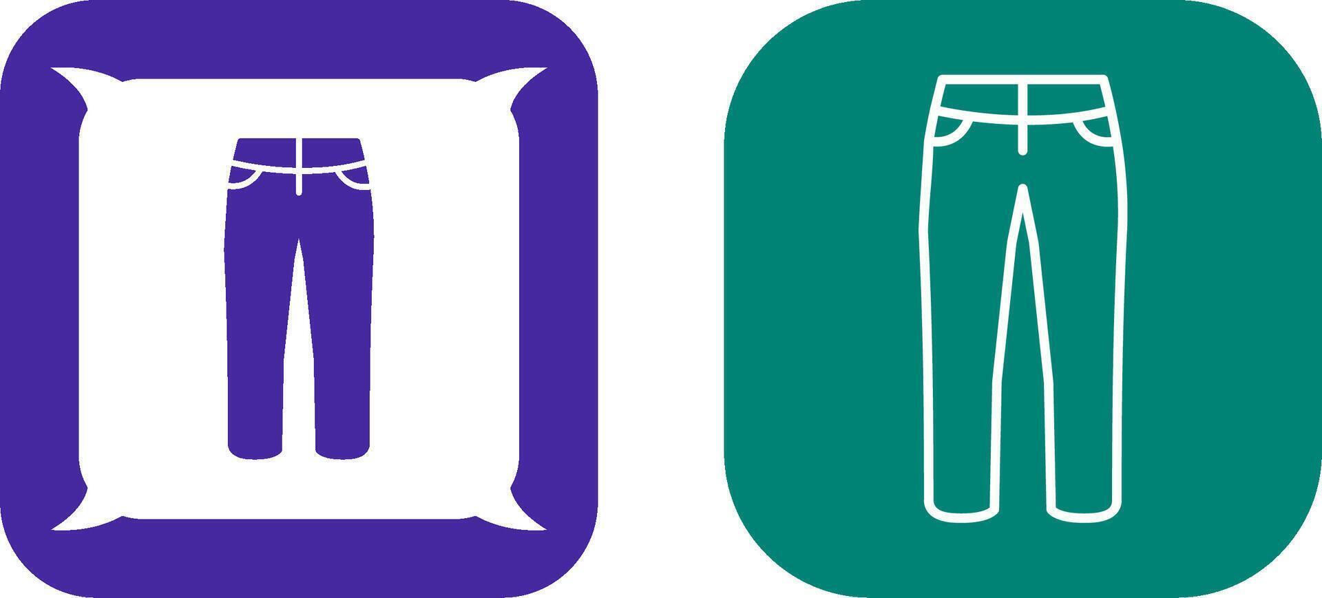 Trousers Icon Design vector