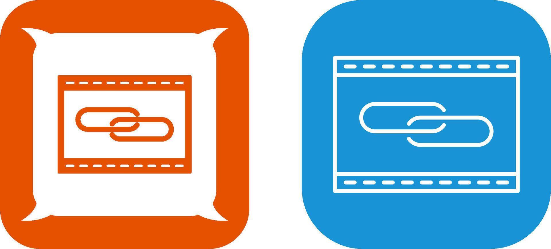 Unique Link Optimization Icon Design vector