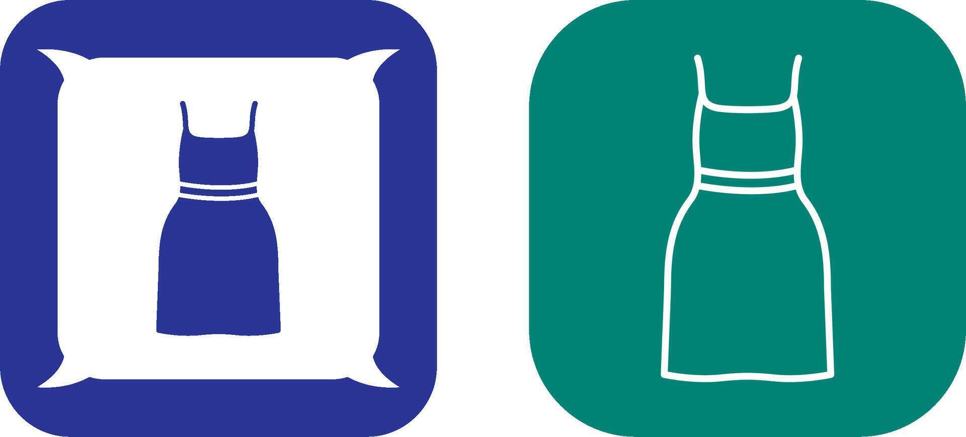 Cocktail Dress Icon Design vector