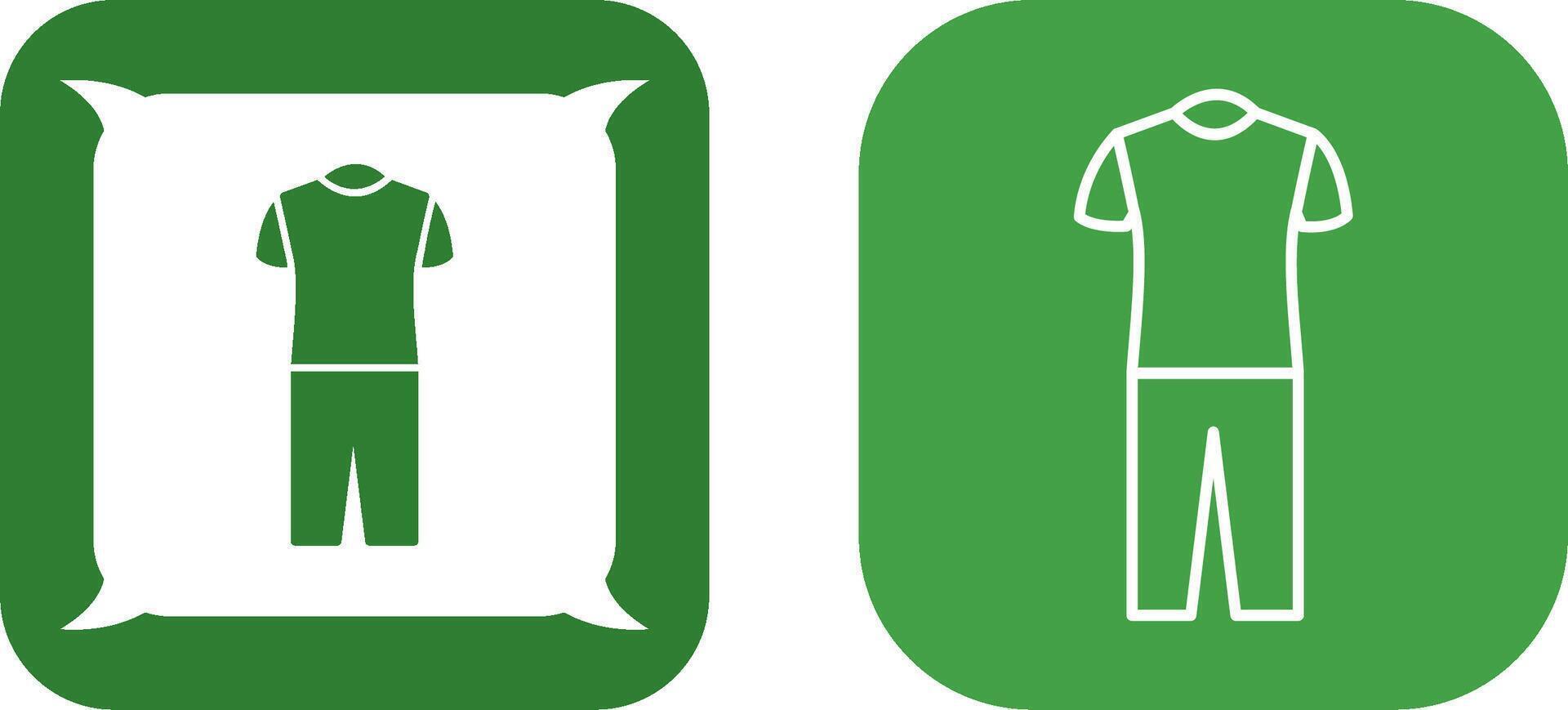 Pyjamas Suit Icon Design vector