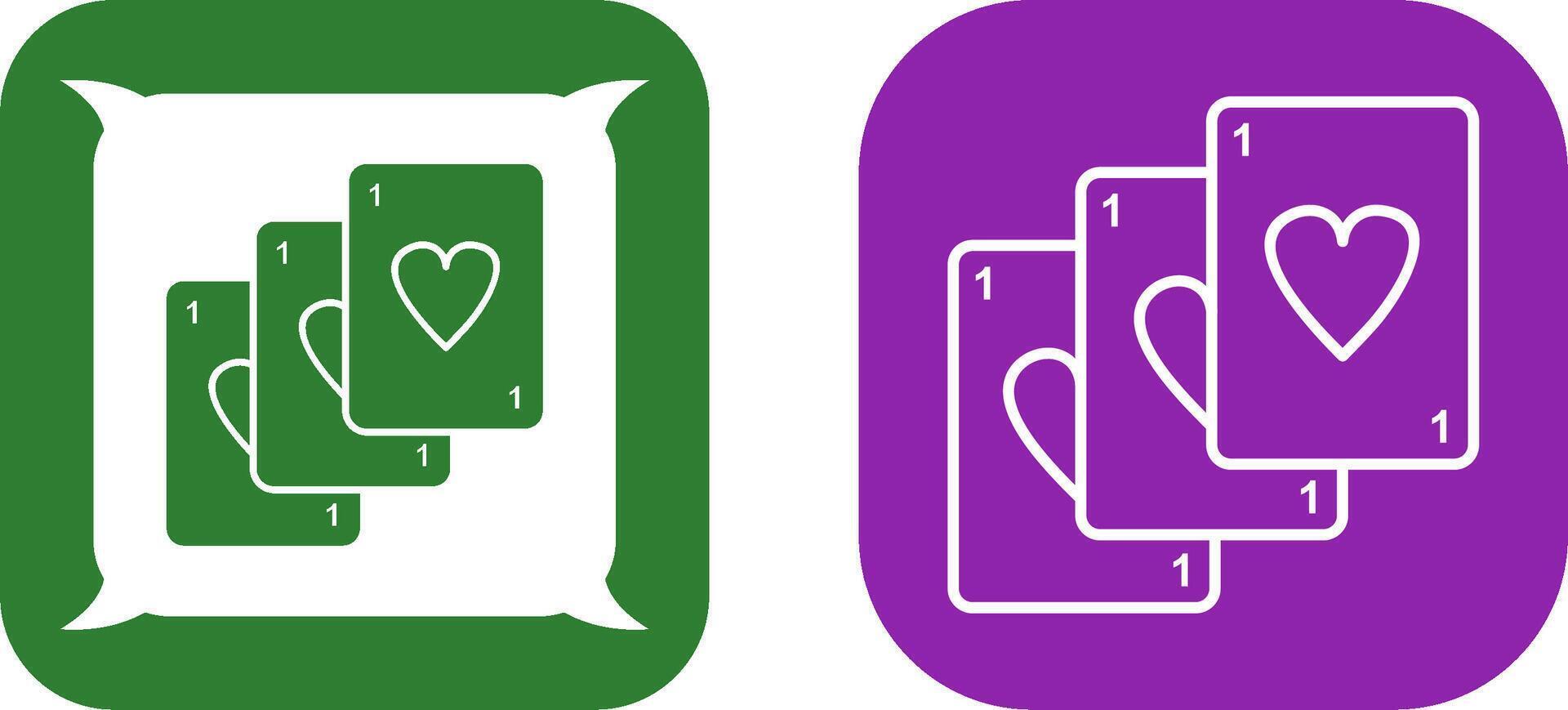 Unique Deck of Cards Icon Design vector