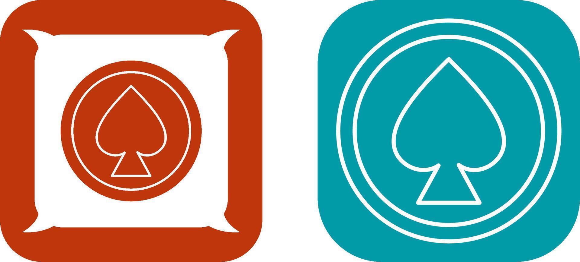 Unique Spade Icon Design vector