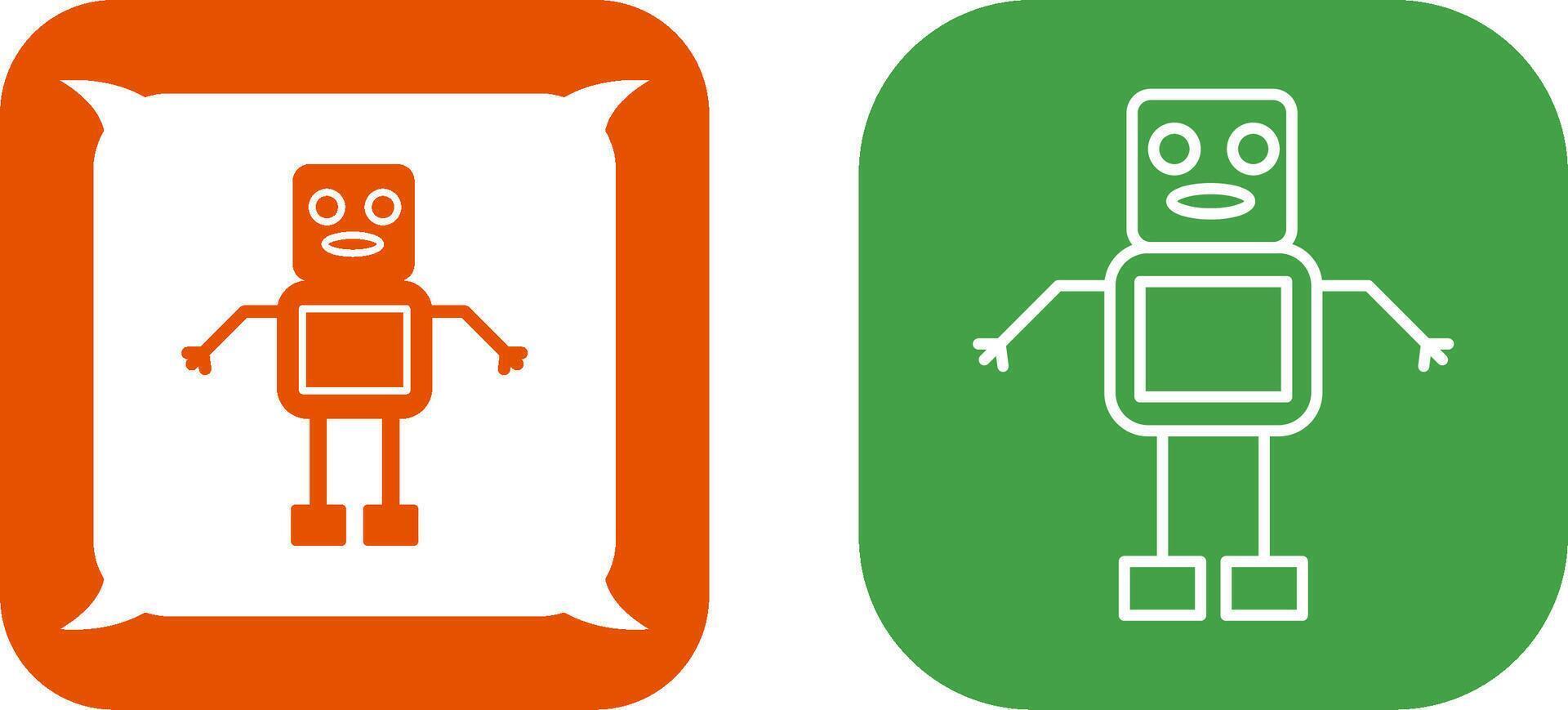 Unique Robot Icon Design vector