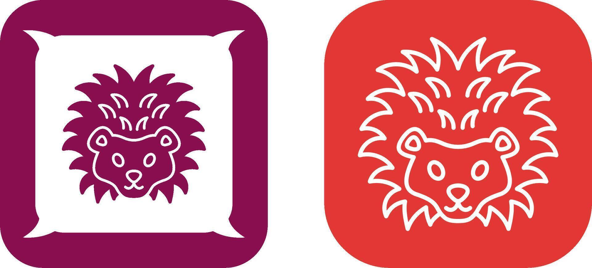 Hedgehog Icon Design vector