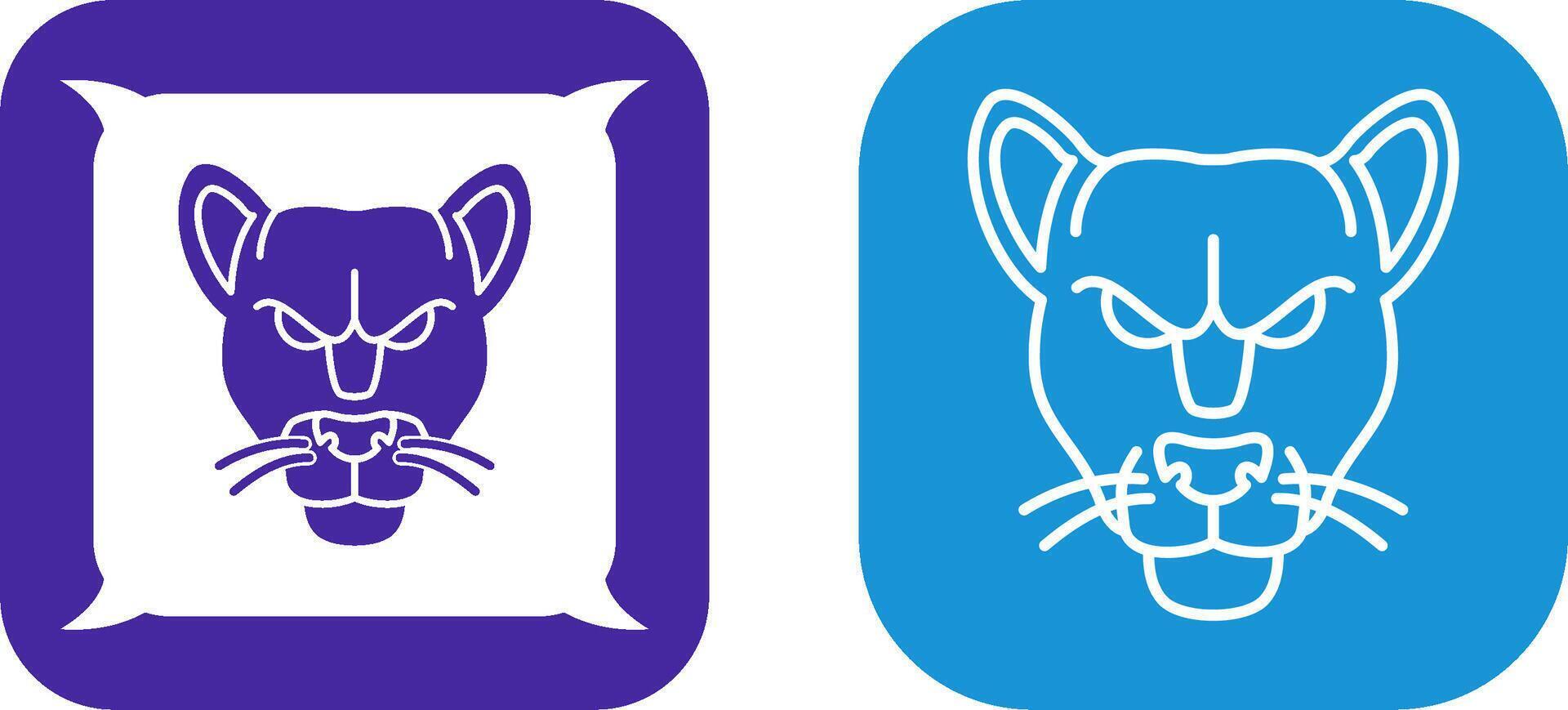 Black Panther Icon Design vector