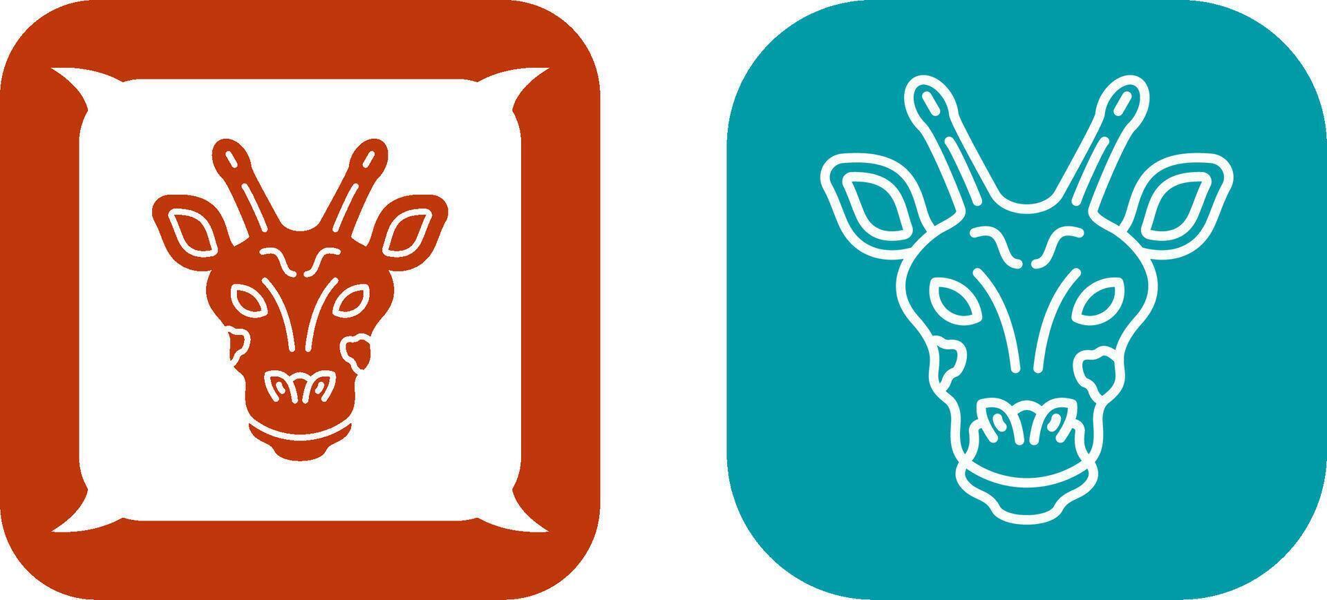 Giraffe Icon Design vector